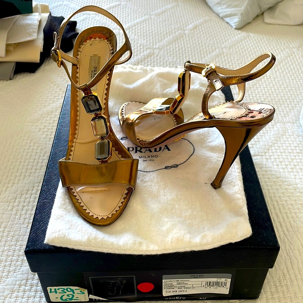 Prada Calzature Donna Bronze Stilettos